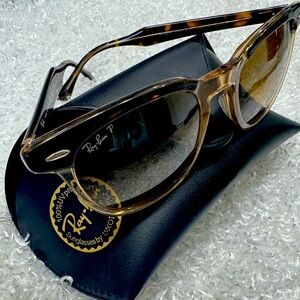 043 HAWKEYE RB 2298 Havana Squared Sunglasses (unisex) Polarized